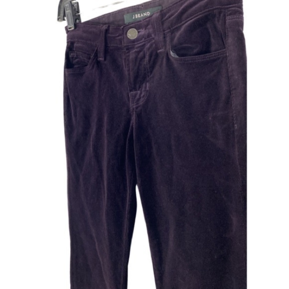 J Brand Jaipur Deep Purple Skinny Leg Mid-rise Corduroy Jeans - Picture 6 of 10